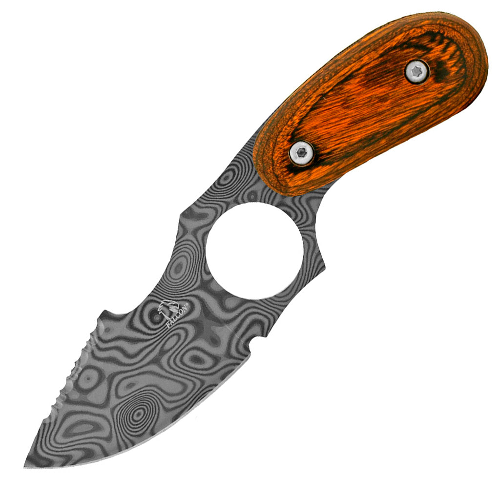 SG-KC783DM 6.38 inch Stainless Steel Full Tang Carving Hunting Knife - Damascus