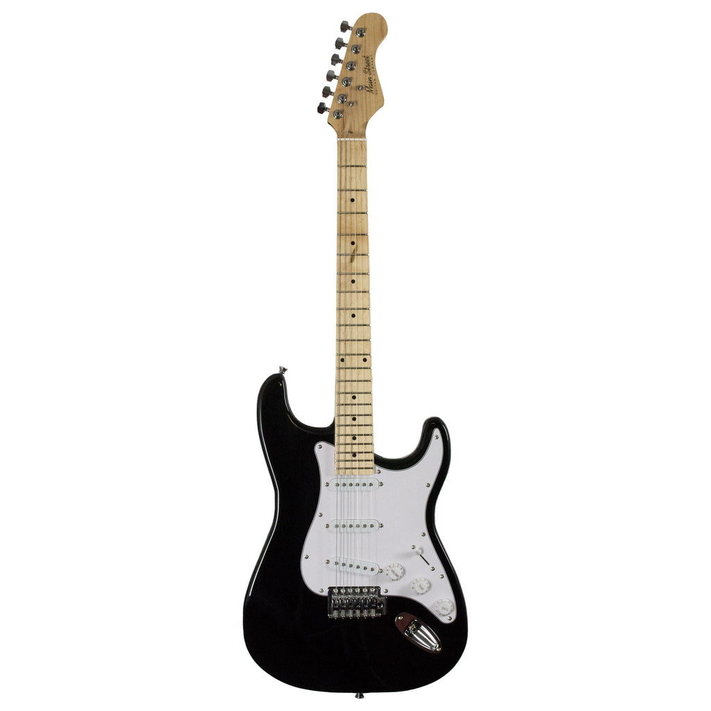 MEDCBK Main Street Double Cutaway Electric Guitar - Black