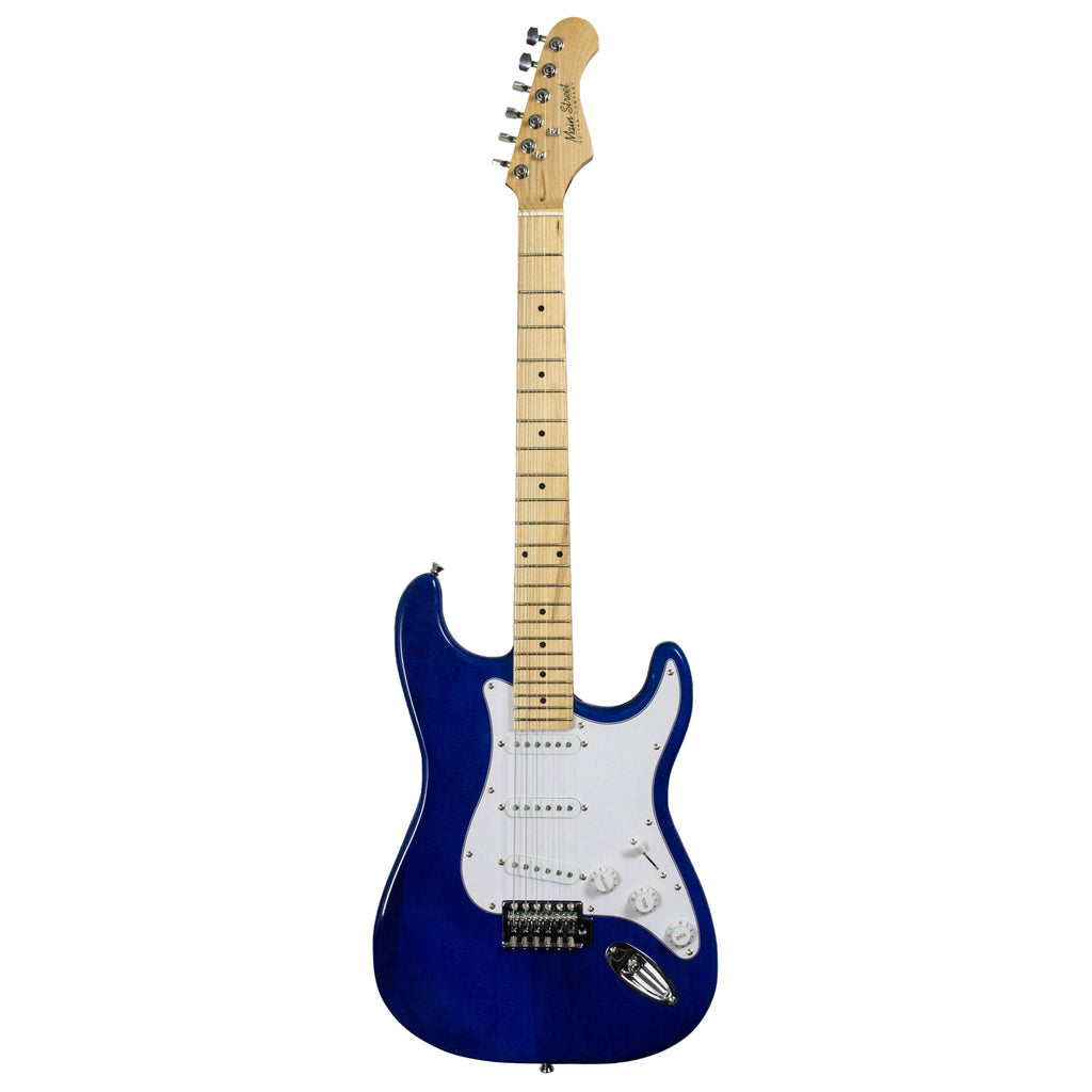 MEDCBL Main Street Double Cutaway Electric Guitar - Blue