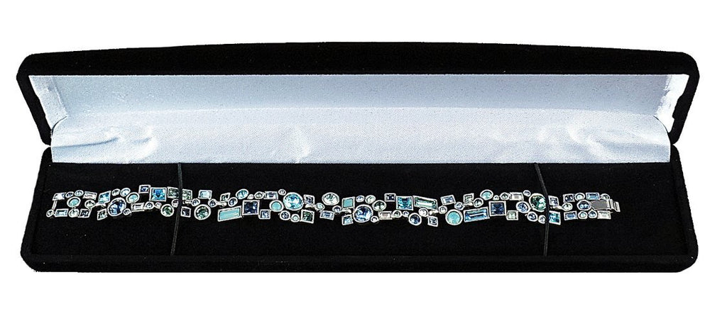 M&M MFB01B Velour Bracelet Box - Black