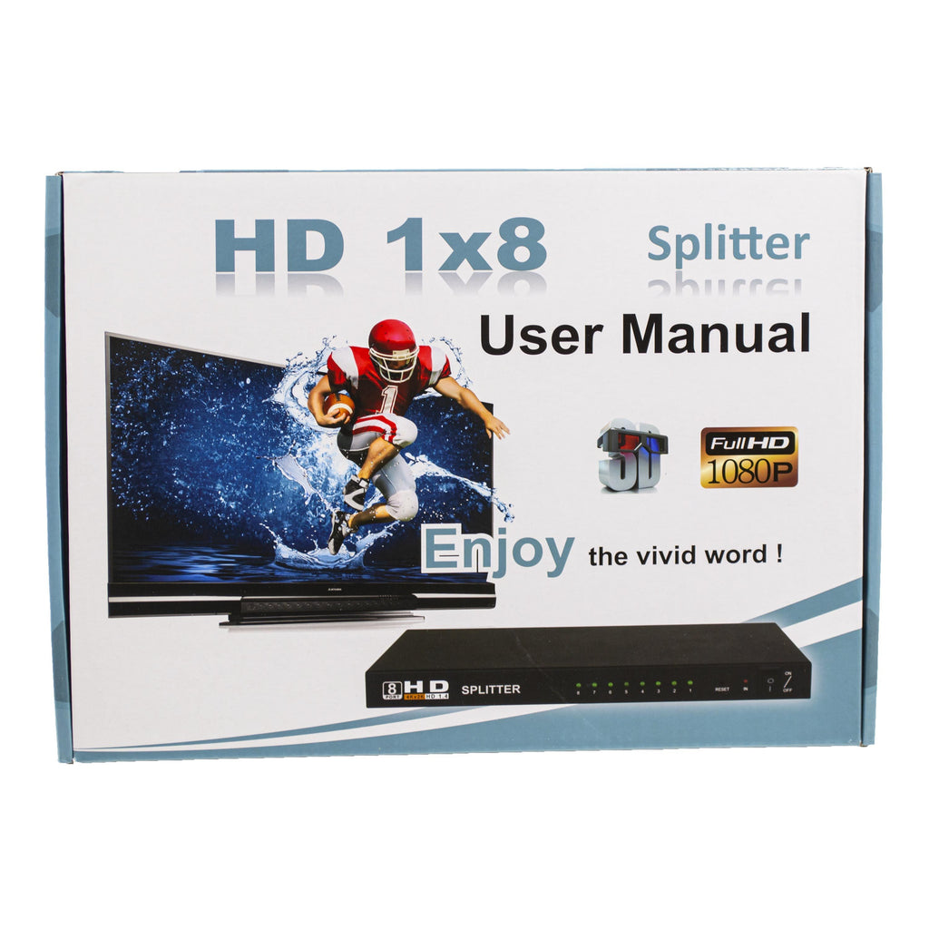 PC-HDMI-1 PSG 1 in x 8 ports out HDMI  Audio Video 1080p Splitter - Video Distribution system