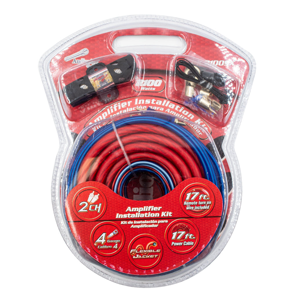 PK2100X Audiopipe 4 Gauge Amp Install Kit