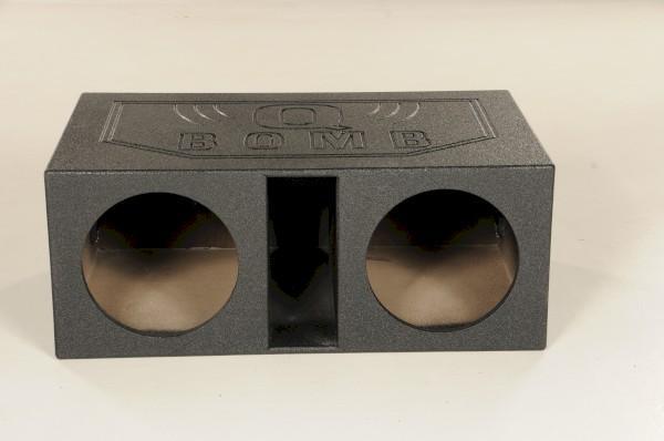 QP-QBOMB12VL Qbomb Dual 12in Vented Box Painted Black