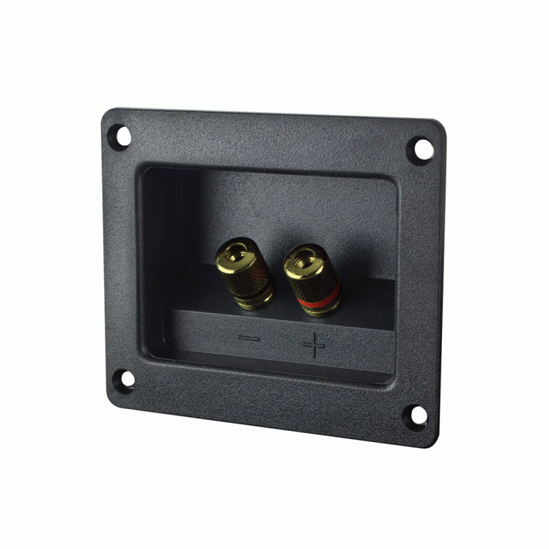 TCSBG2 Terminal Cup Square 2 inch with Gold Binding Post