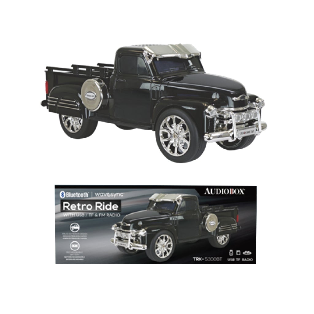 TRK-5300BTBLACK Retro Ride Truck Bluetooth Speaker - Black