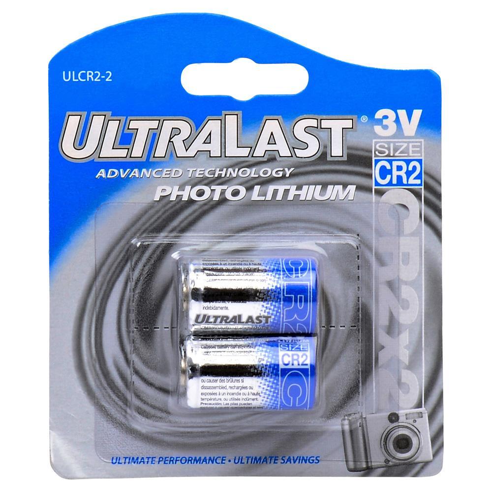 ULCR22 Ultralast 3 Volt CR2 2 Pack Blister Card