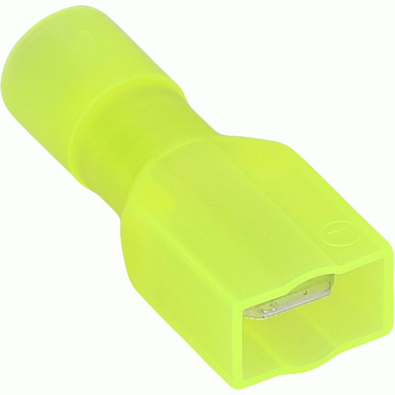 YNMD250F Metra Yellow Nylon Male Quick Disconnect 12-10 Gauge .250