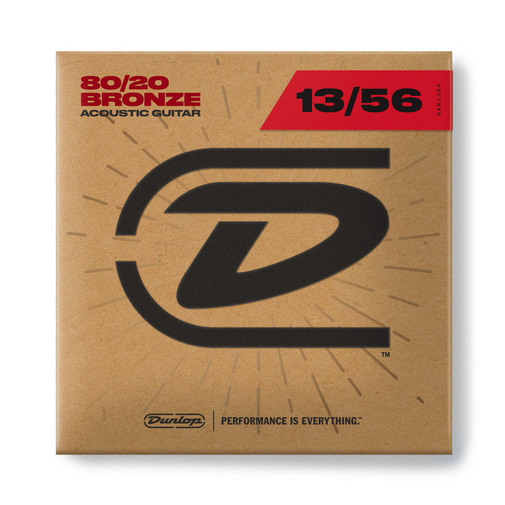 DUN-DAB1356 Dunlop 80/20 Bronze Med Acoustic String 13-56