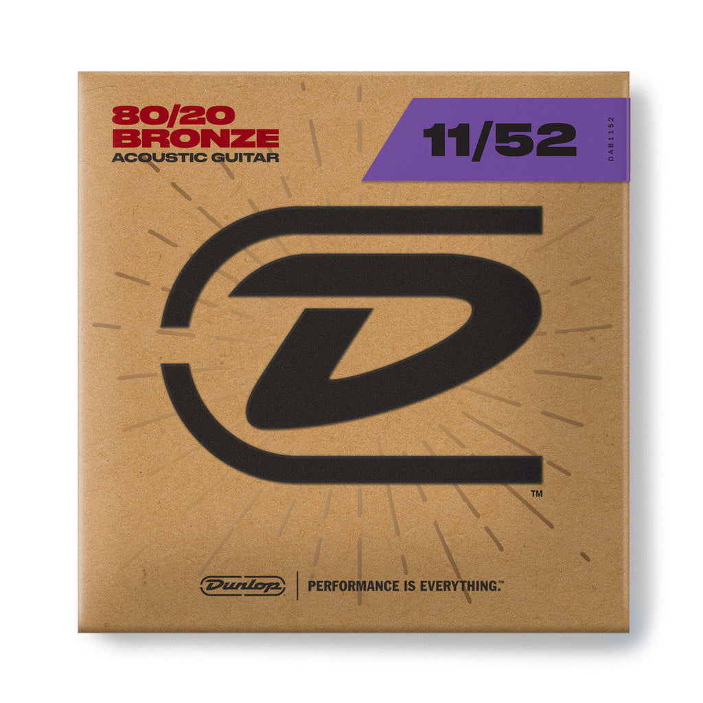 DUN-DAB1152 Dunlop 80 /20 Bronze ML Acoustic String 11-52