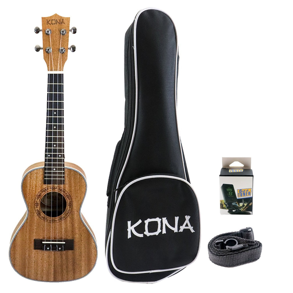 KUS-M Kona Mahogany Soprano Ukulele Package