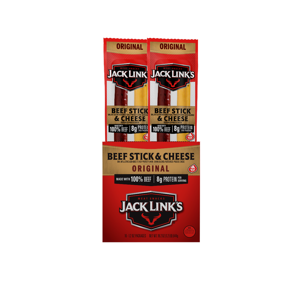 00139 Jack Links Combo Cheese - Beef Stick Combo 16 pcs Counter Display Pack