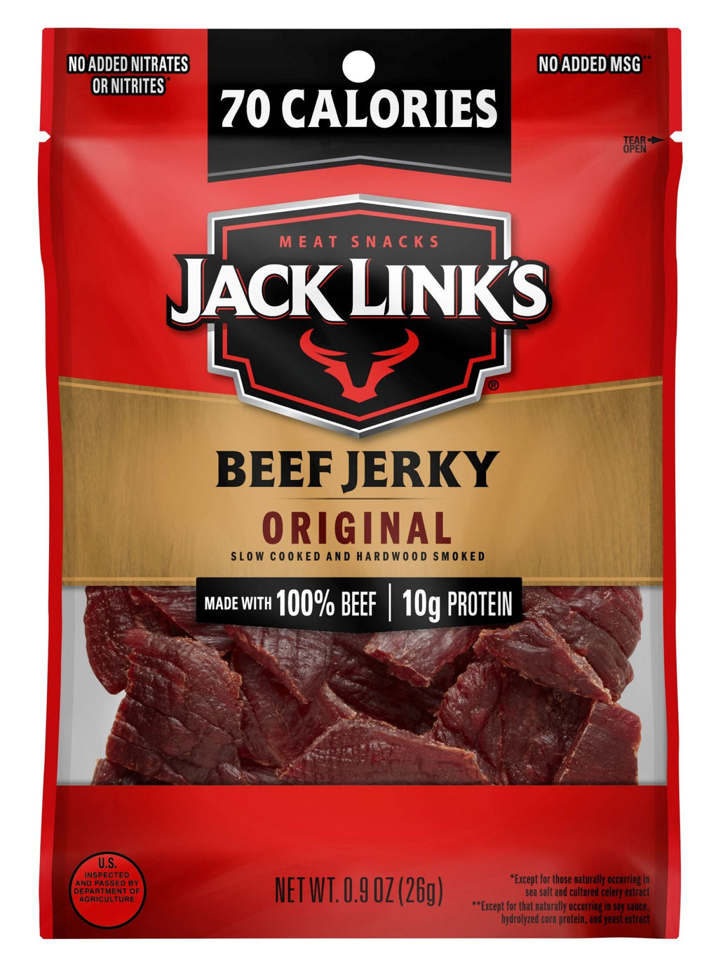 10000008263 Jack Link's Original Beef Jerky 0.9 oz Snack pack
