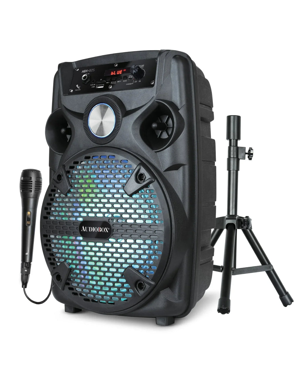ABX-82S Audiobox 8 inch Portable Bluetooth PA Speaker with Tripod & Mic