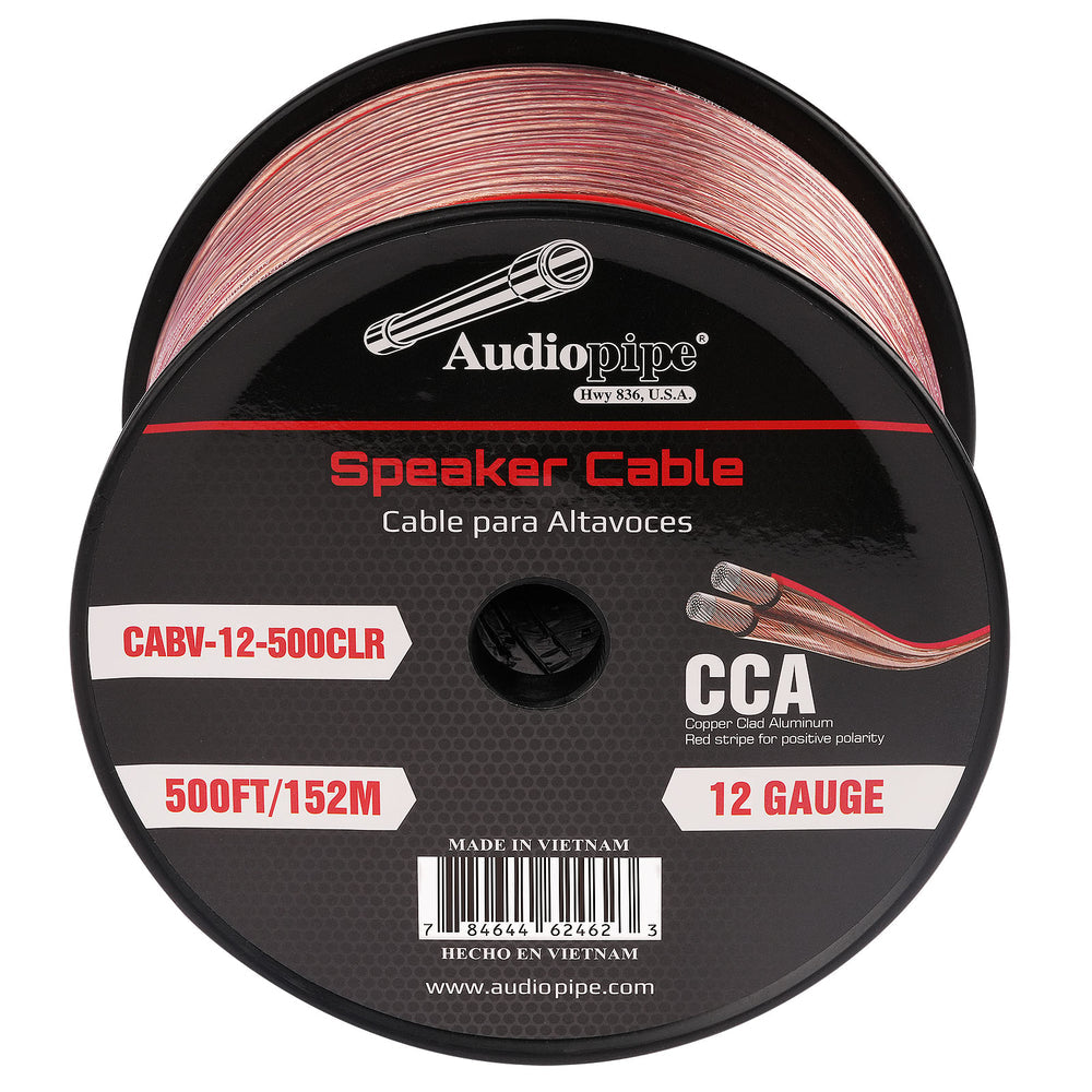 CABLE12500 Audiopipe 500' 12 Gauge Speaker Wire