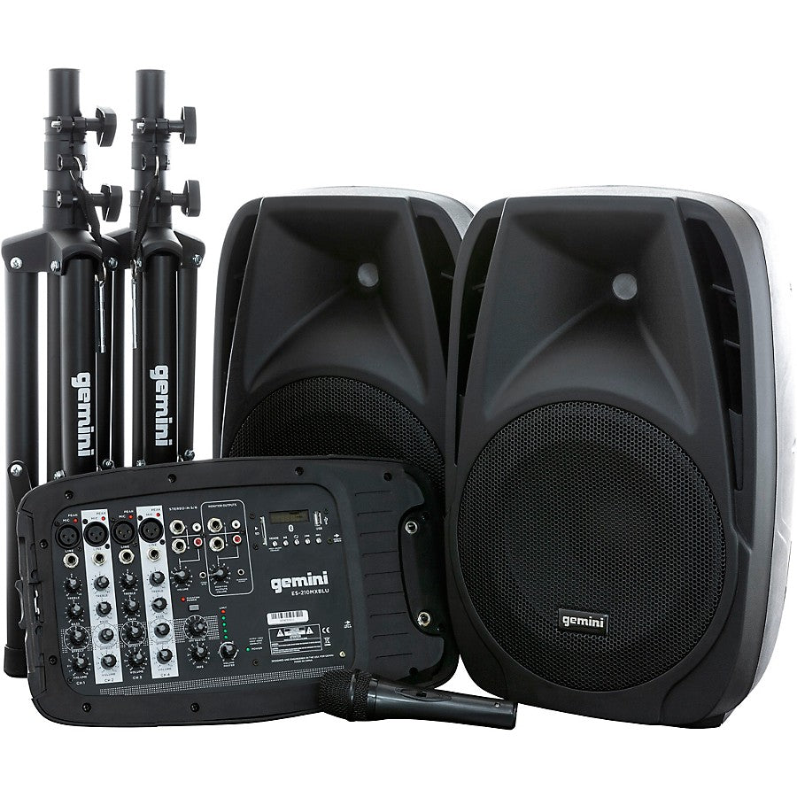 ES-210MXBLU-ST Portable PA System with Stands