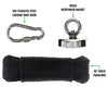 FS400L Magnet Fishing Kit With 60 ft Paracord and 400 LB Pull Strength Magnet