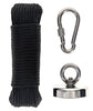 FS400L Magnet Fishing Kit With 60 ft Paracord and 400 LB Pull Strength Magnet
