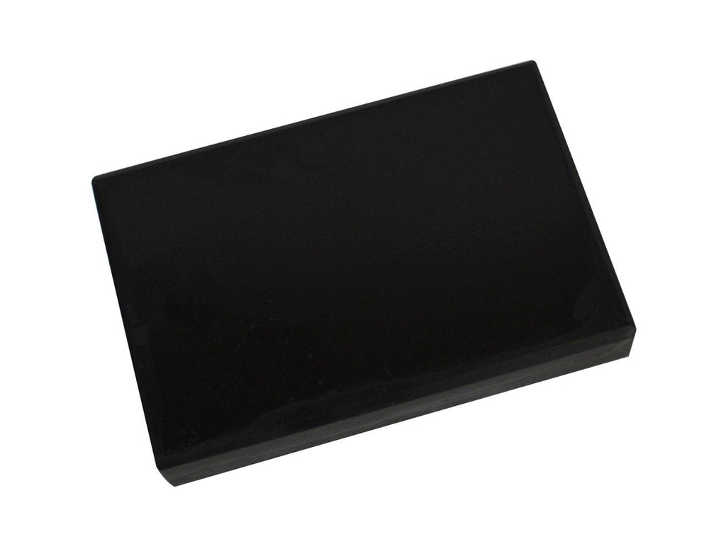 GT34 Natural Obsidian Gold Test Stone 3x2