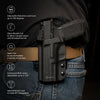 GRIT-OWB-SPRFD-HELL-R GRITR OWB Right Hand Holster SPR Hellcat