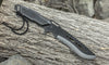 KFD70891B 12 in Stainless Black Serrated Blade Hunting Knife