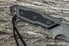 KFD70891B 12 in Stainless Black Serrated Blade Hunting Knife
