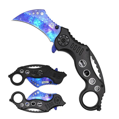 KS3293-3 Karambit 7.5 Folding Knife-Glass Breaker