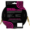 P06429 Ernie Ball 10ft Braided Cable Silver Fox