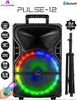 MPD1204 Maxpower  PULSE 12” Karaoke Speaker W/ Stand & Mic