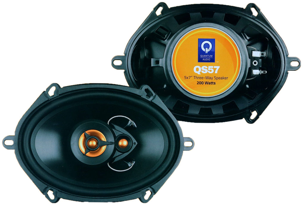 QS57 Quantum Audio 5x7″ 3-Way Speakers, 200 Watts