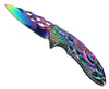 SG-KS3614RB Falcon 8-In Rainbow Flame Spring Assist Folding Knife