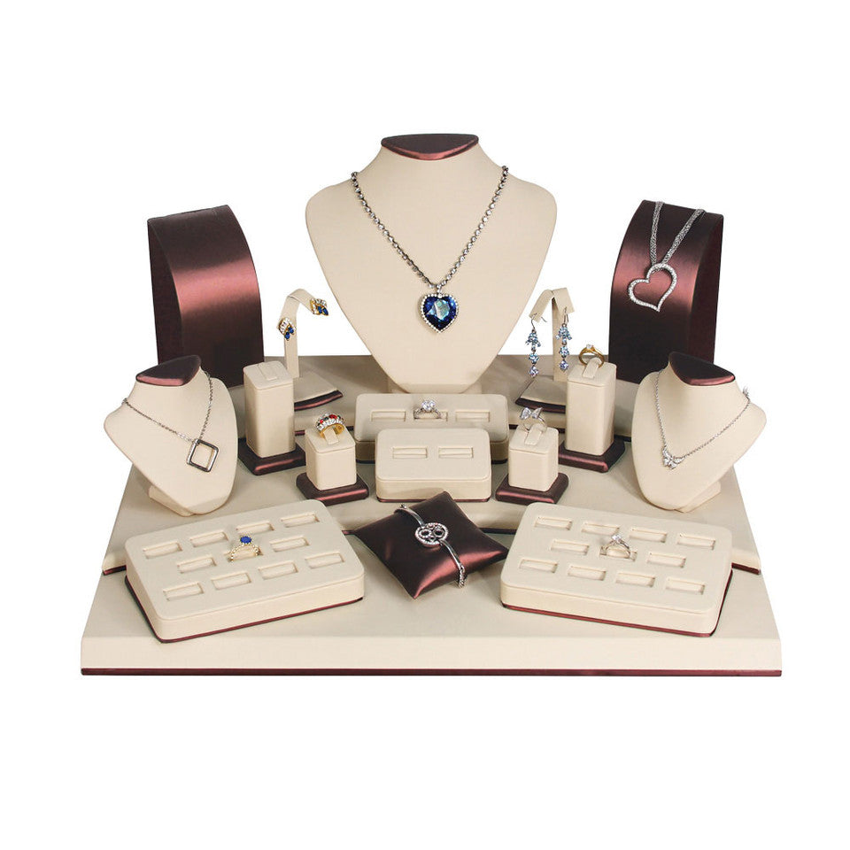 SET79-L30 Display Set Beige - Steel Brown 19 pc