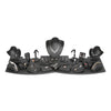 SET81-BK Showcase Display Set 26 pc Black Leather