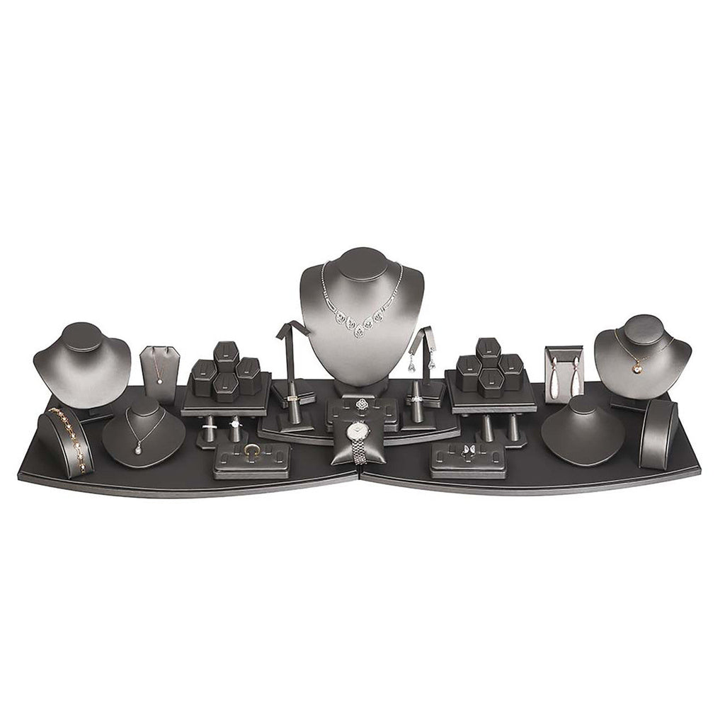 SET81-SG Showcase Display Set 26 Pc Steel Grey