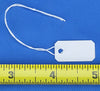 TA763PWH White Plastic String Tag 1/2" x 1