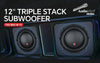 TXX-BDC-III-12 AudioPipe 12in Triple Stack DVC Subwoofer 4ohm