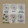 FLA-21 Airbro 21 inch Portable Fan-Light
