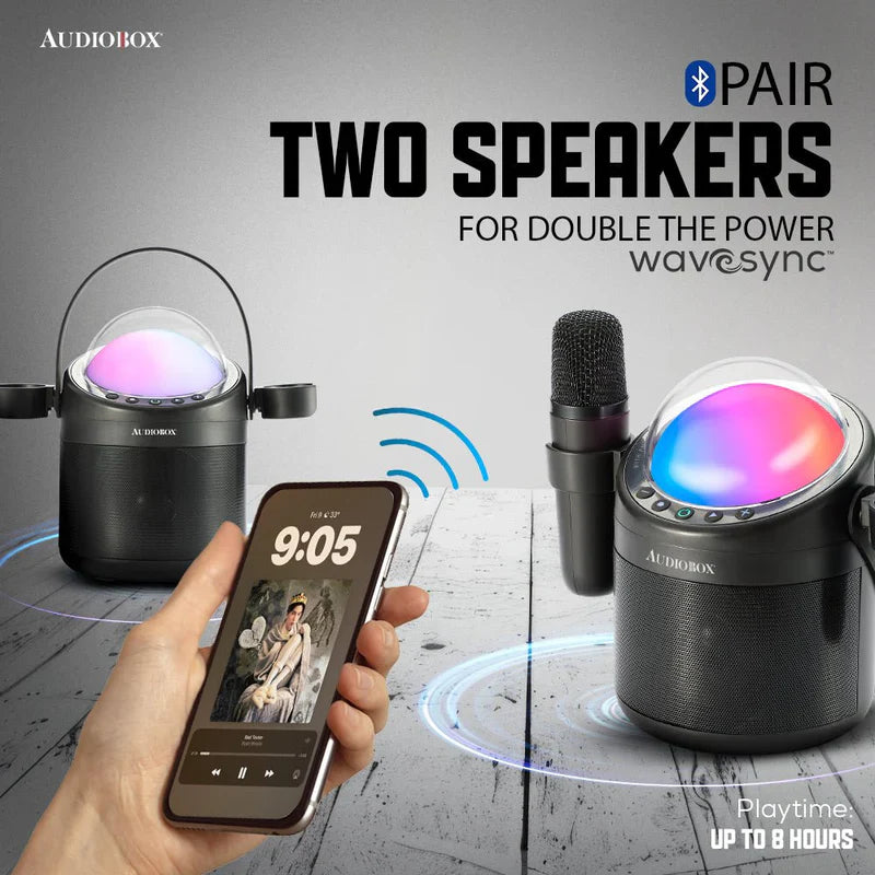ABK-500 Audiobox Portable Karaokoe Dual Mics