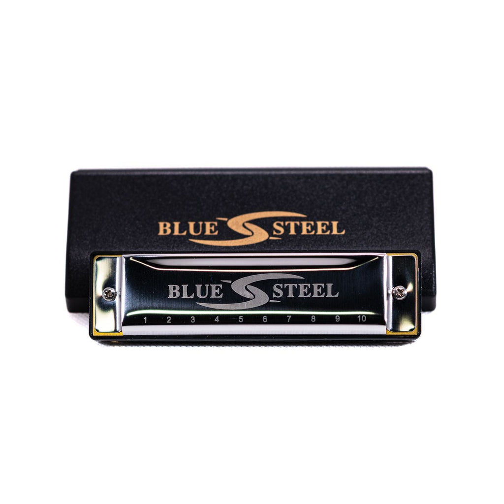 16-D Blue Steel Harmonica Key of D