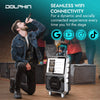 KB-85R Dolphin Portable Rechargeable Karaoke Machine 14.1" Touchscreen Monitor