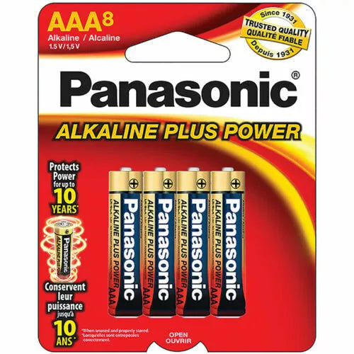 AM-4PA/8B AAA Alkaline Plus Power 8-Pack