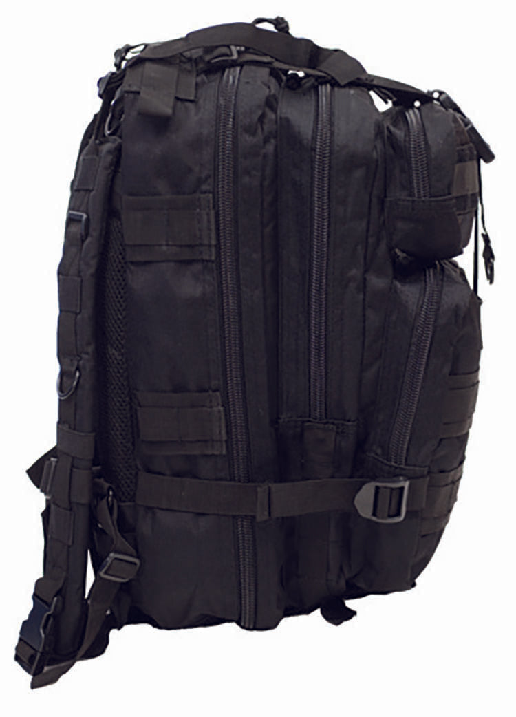 TB-511-BLACK Medium Tactical Backpack-Black