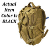 TB-900-BLACK Backpack w Hydration Bladder-Black