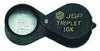 10x Triplet Loupe 18mm Black Velvet