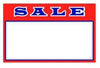 3.5" X 2.75" Red Sale Sign