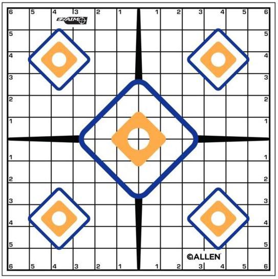 15333 Allen EZ Aim 12 x 12 inch Grid Target pack of 12