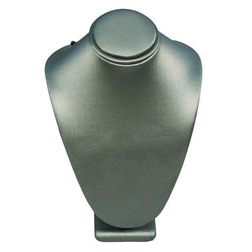 M&M ND-1893R-SG  7.5" Tall Necklace Bust Display - Steel Gray