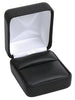 M&M VR3BWB Faux Leather Ring Box - Black