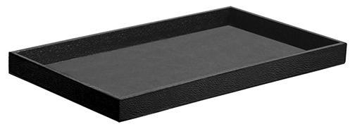 M&M LTH-1BK Textured Leatherettte Tray