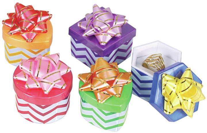 M&M 3454HB Chevron Hat Boxes - 48 Per Box