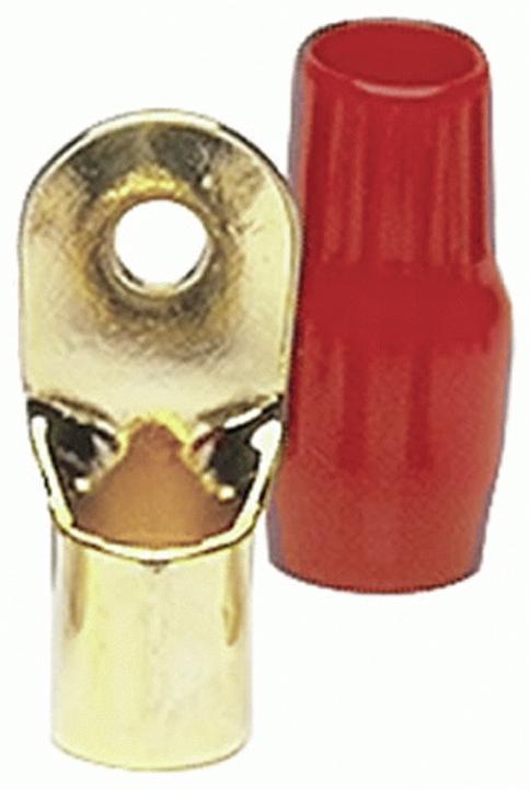 Raptor 1/0 Awg 3/8in Gold Ring Term 20pk